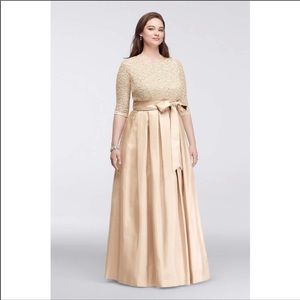 Jessica Howard size 18 formal taupe colored gown.